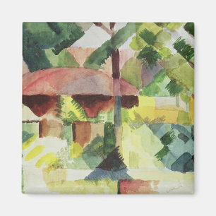 Der Garten, 1914 (w/c auf Papier) Magnet