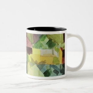 Der Garten, 1914 (w/c auf Papier) Zweifarbige Tasse