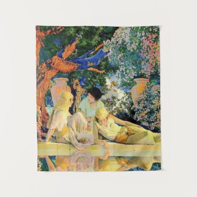 Der Garten Allahs von Maxfield Parrish Wandteppich (Vorderseite)