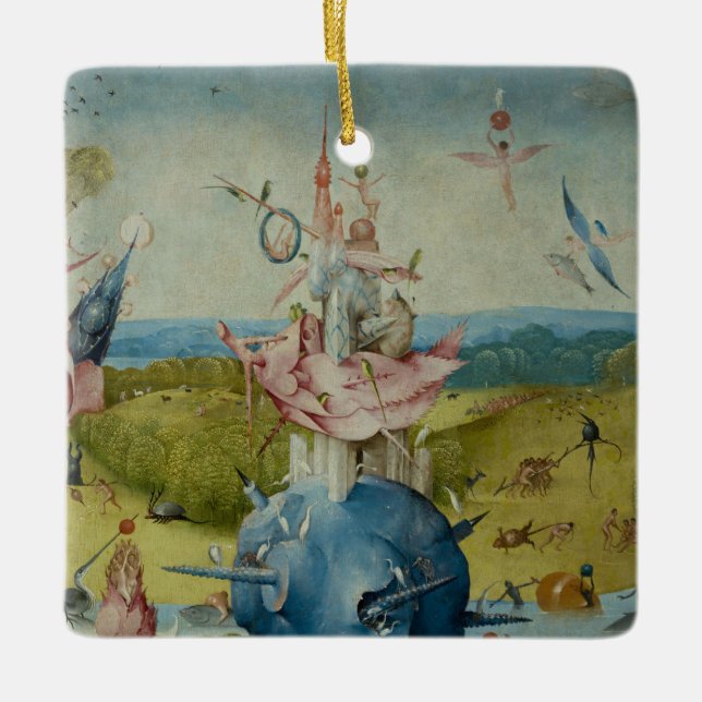 Der Garten der irdischen Freuden Keramikornament (Vorderseite)