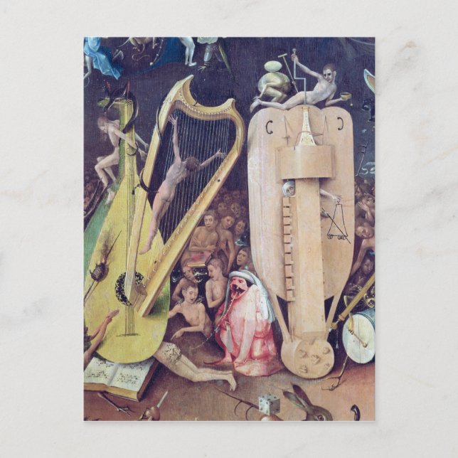 Der Garten der Irdischen Freuden Postkarte (Vorderseite)