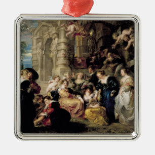 Der Garten der Liebe, c.1630-32 Ornament Aus Metall