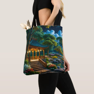 Der Garten der ruhigen Nacht Tasche