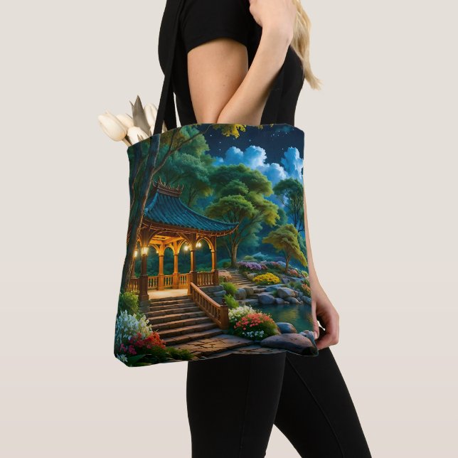 Der Garten der ruhigen Nacht Tasche (Von Nahem)