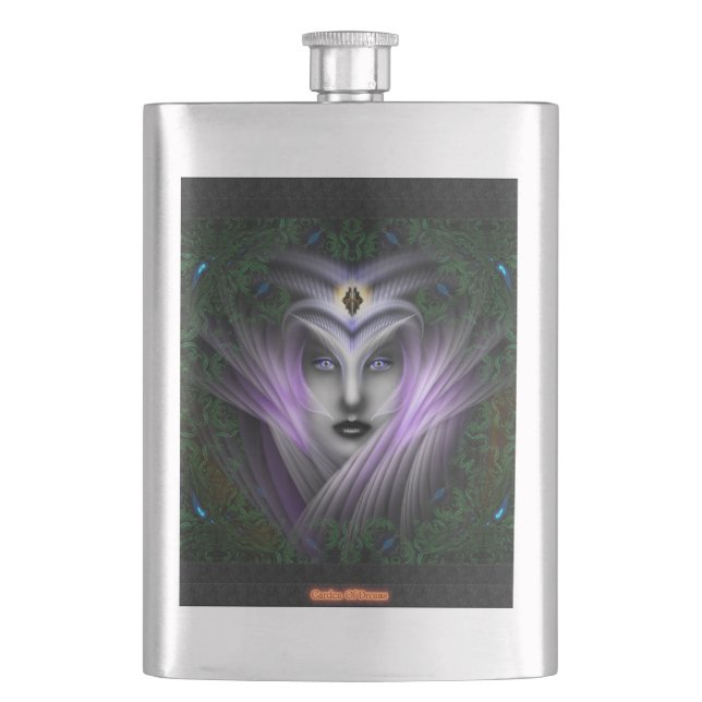Der Garten der Träume 8oz Stahlflasche Flachmann (Vorderseite)