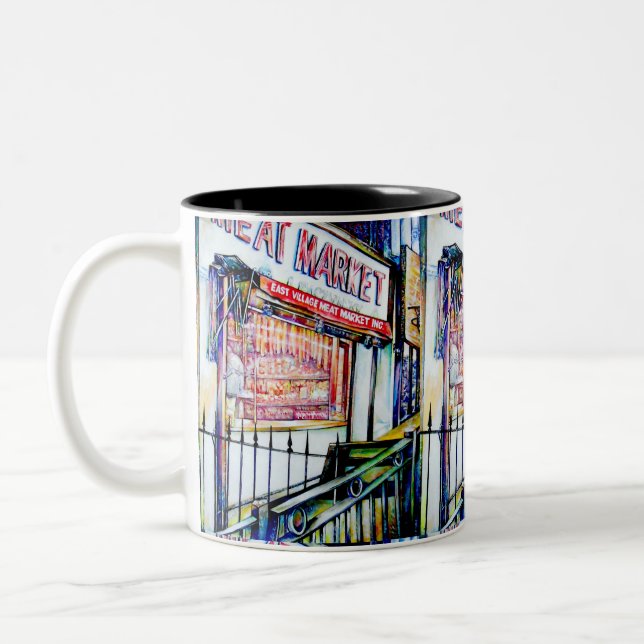 Der Garten der Weisheit im Ostdorf Zweifarbige Tasse (Links)