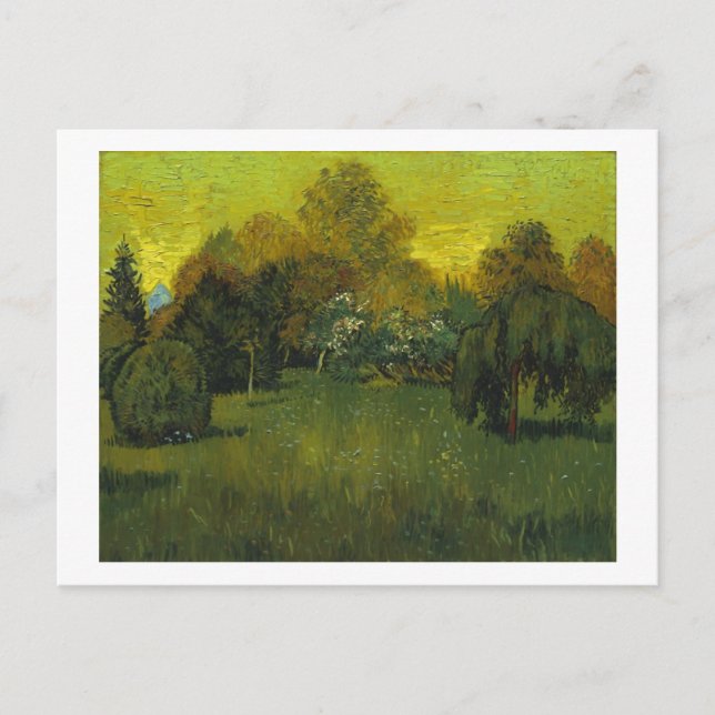 Der Garten des Dichters Van Gogh Postkarte (Vorderseite)