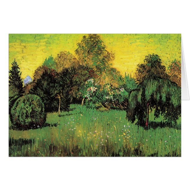 Der Garten des Dichters von Vincent van Gogh (Vorderseite (Horizontal))