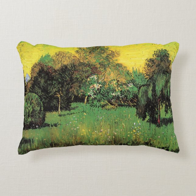 Der Garten des Dichters von Vincent van Gogh Zierkissen (Vorderseite)