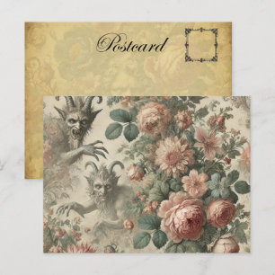 Der Garten des Goatmans - Gotisches Viktorianisch Feiertagspostkarte