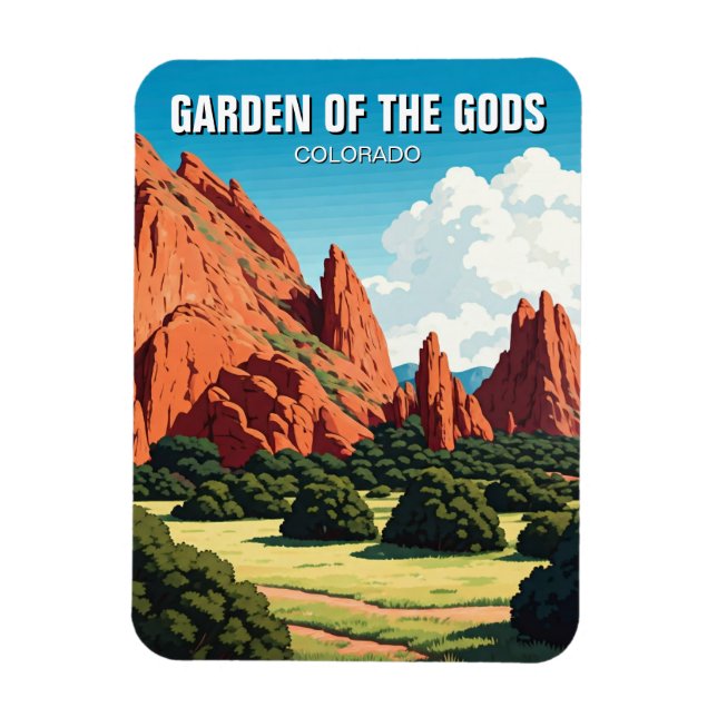 Der Garten des Gods Colorado Magnet (Vertikal)