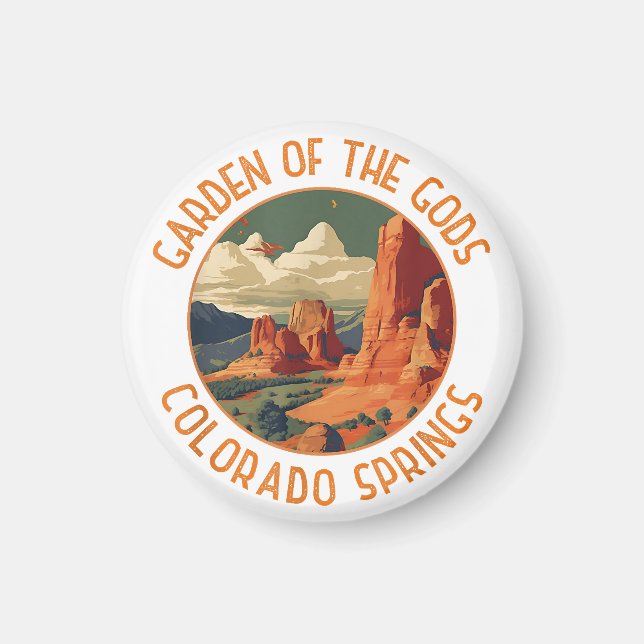 Der Garten des Gods Colorado Springs beängstigende Magnet (Vorne)