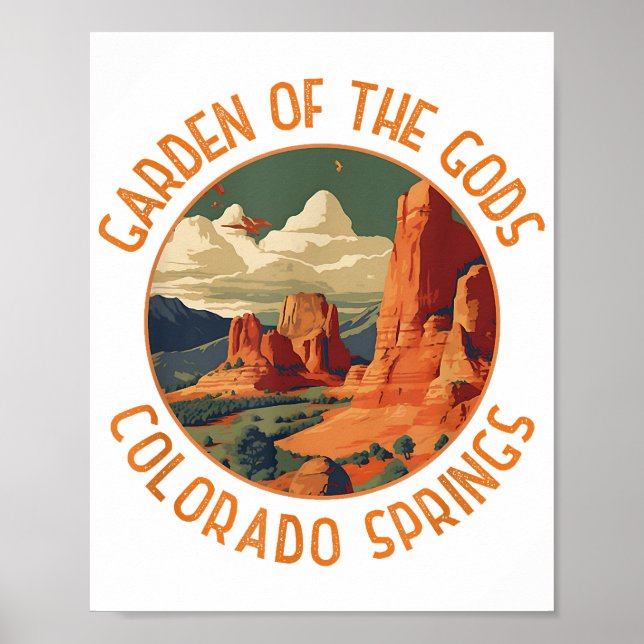 Der Garten des Gods Colorado Springs beängstigende Poster (Vorne)
