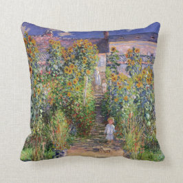 Der Garten des Künstlers durch Claude Monet Kissen
