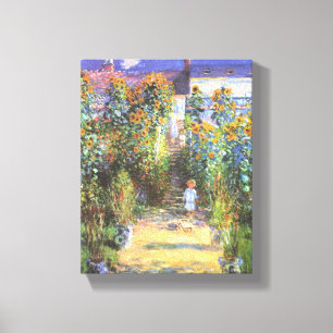 Der Garten des Künstlers in Vetheuil - Claude Mon Leinwanddruck
