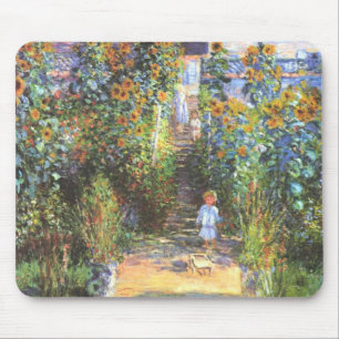 Der Garten des Künstlers in Vetheuil - Claude Mone Mousepad