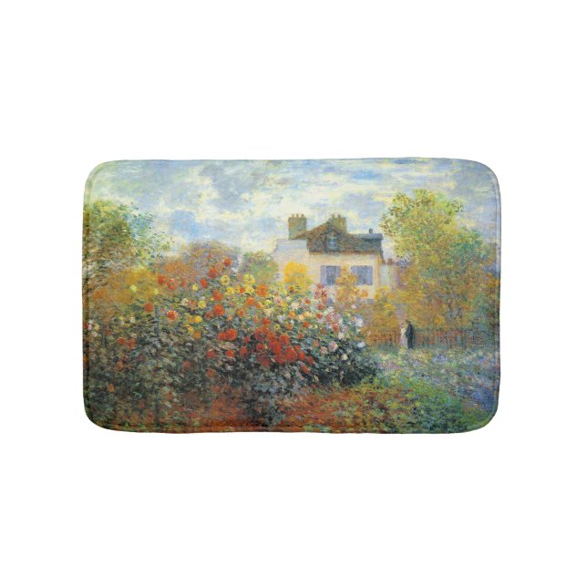 Der Garten des Monet von Argenteuil Badematte (Vorderseite)