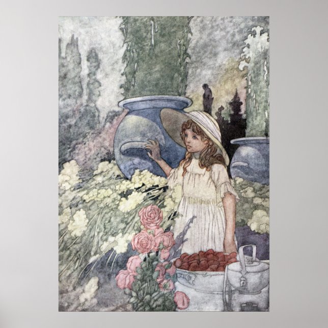 Der Garten des reichen Mannes von Charles Robinson Poster (Vorne)