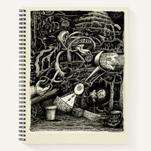 Der Garten des Wahnsinns von Brian Benson Notizbuch