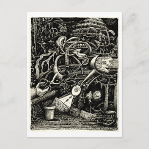 Der Garten des Wahnsinns von Brian Benson Postkarte