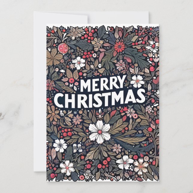 der Garten Feiertagskarte (Vorderseite)