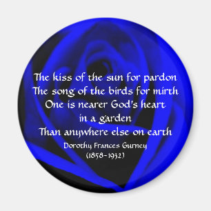 Der Garten-Gedicht des Gottes - Magnet