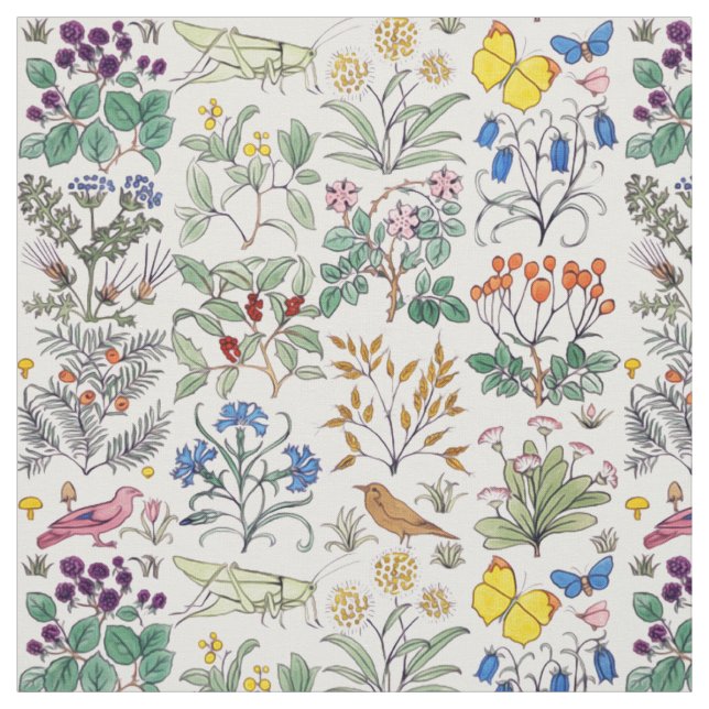 Der Garten-Gewebe Voysey Apothekers Stoff (Muster)
