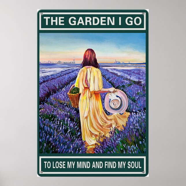 Der Garten, in den ich gehe Poster (Vorne)