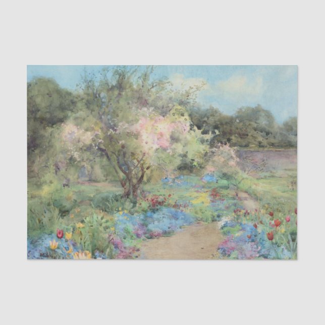 Der Garten in Kilmurry von Mildred Anne Butler Seidenpapier (Vorderseite)