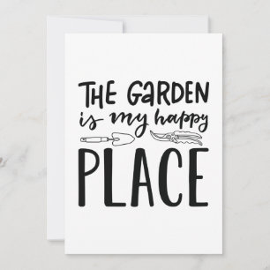 Der Garten ist mein glücklicher Ort Dankeskarte