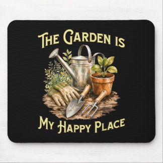 Der Garten ist mein glücklicher Ort - Gartenliebha Mousepad