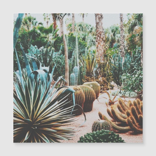 Der Garten Majorelle - Marrakesch - Marokko Magnetkarte (Vorderseite)