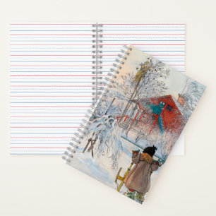 Der Garten und das Waschhaus von Carl Larsson Notizbuch