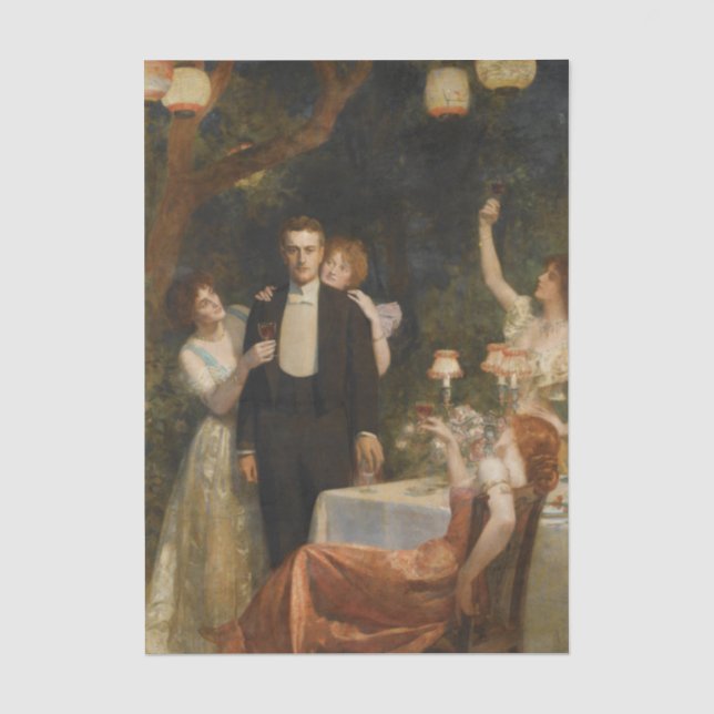 Der Garten von Armida (von John Collier) Seidenpapier (Vorderseite)