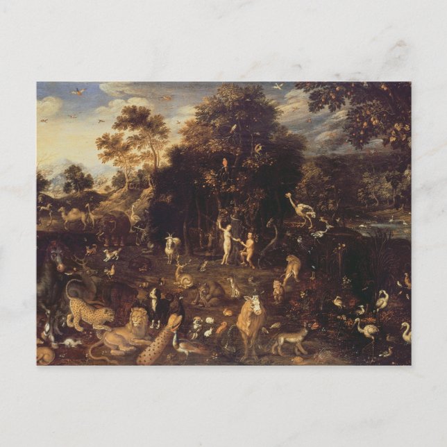 Der Garten von Eden Postkarte (Vorderseite)