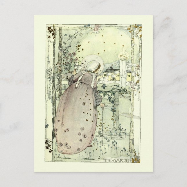 Der Garten von Jessie Marion King Postkarte (Vorderseite)