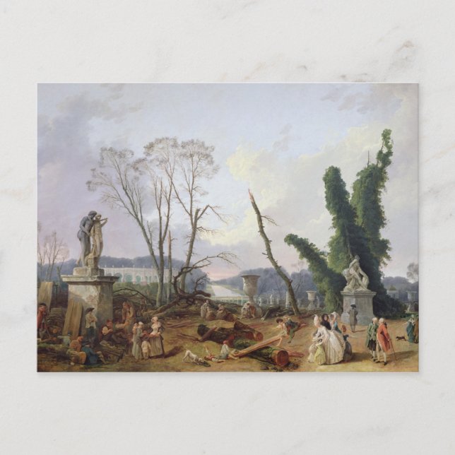 Der Garten von Versailles Postkarte (Vorderseite)