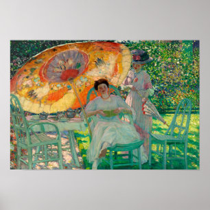 Der Gartenparasol Poster