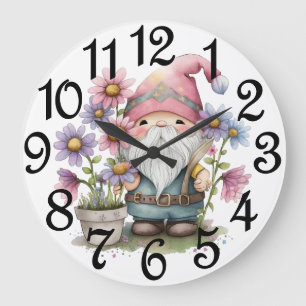 Der Gartenzwerg Große Wanduhr