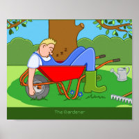 Der Gärtner Panel Wandkunst