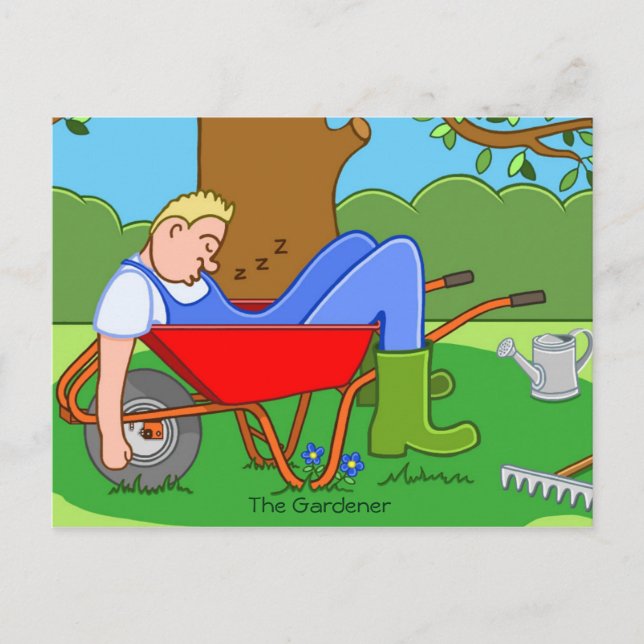 Der Gärtner Postkarte (Vorderseite)
