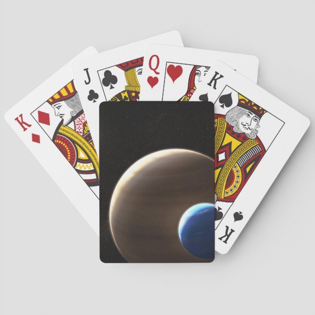 Der Gasriesen Kepler-1625b Spielkarten (Rückseite)