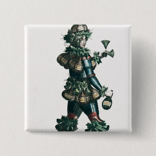 Der Gastwirt, allegorischer Kostümentwurf Button