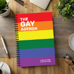 Der Gay-Agenda-Farb-Planer Planer<br><div class="desc">The Gay Agenda Proud Colors Planner - Für unsere LGBT Community präsentieren wir diesen coolen Planer. In Gay Pride-Farben präsentiert, um Liebe und Akzeptanz für alle zu feiern. Bleibe auf all deinen wichtigen Terminen und Notizen mit diesem phantastischen bunten und modernen Planer.</div>