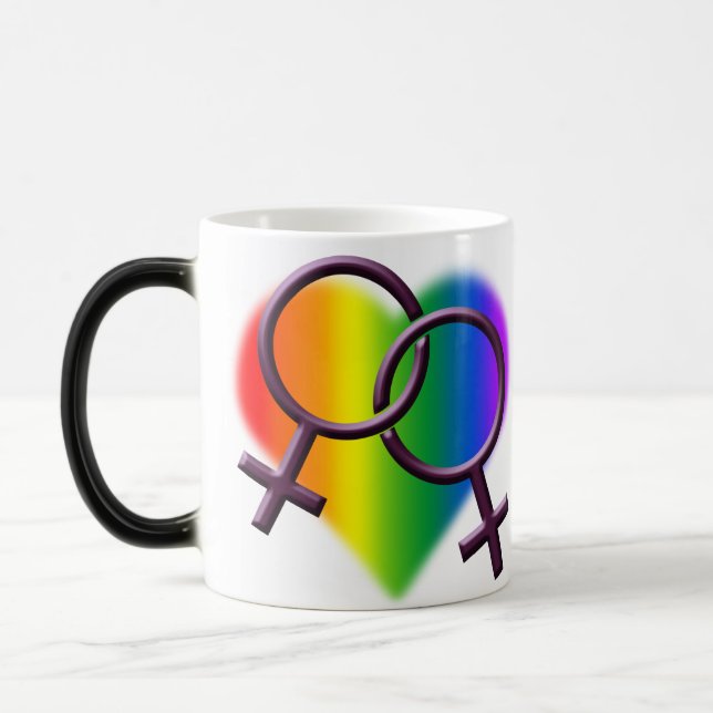 Der Gay Pride der Frauen höhlt Verwandlungstasse (Links)