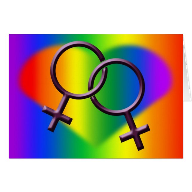 Der Gay Pride der Frauen kardiert (Vorderseite (Horizontal))