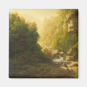 Der Gebirgsstrom, c.1820-30 (Öl auf Leinwand) Magnet