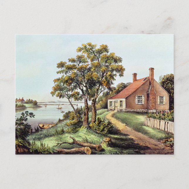 Der Geburtsort von Washington an der Bridges Creek Postkarte (Vorderseite)