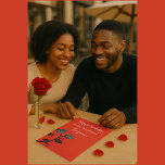 Der Geburtstag des Romantik Red & Black Rose Boyfr Karte<br><div class="desc">Feiern Sie Ihre Liebe mit dieser kühnen und eleganten Geburtstagskarte, die speziell für Ihren Freund entworfen wurde. Mit auffallenden Schwarz-Grauen-Rose auf einem leidenschaftlichen roten Hintergrund fügt diese Karte eine Touch von Romantik und Personalisierung hinzu. Ideal, um ihn an seinem besonderen Tag so richtig verwöhnen zu lassen. Bild von Clker-Free-Vector-Images von...</div>