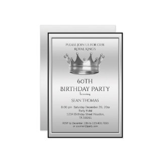 Der Geburtstag des Silberkrone-Mannes Einladung